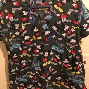Mickey Mouse XL scrub top